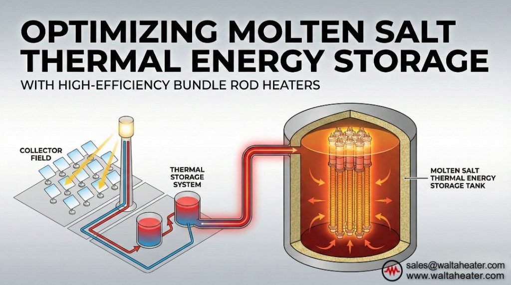 Optimizing Molten Salt Thermal Energy Storage with High-Efficiency Bundle Rod Heaters