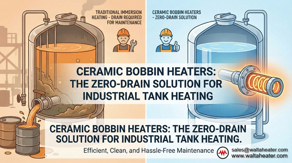 Ceramic Bobbin Heaters: The Zero-Drain Solution for Industrial Tank Heating